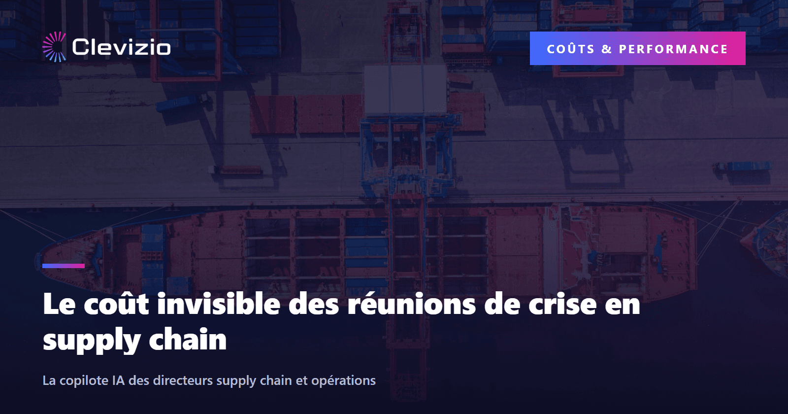 Le coût invisible des réunions de crise en supply chain