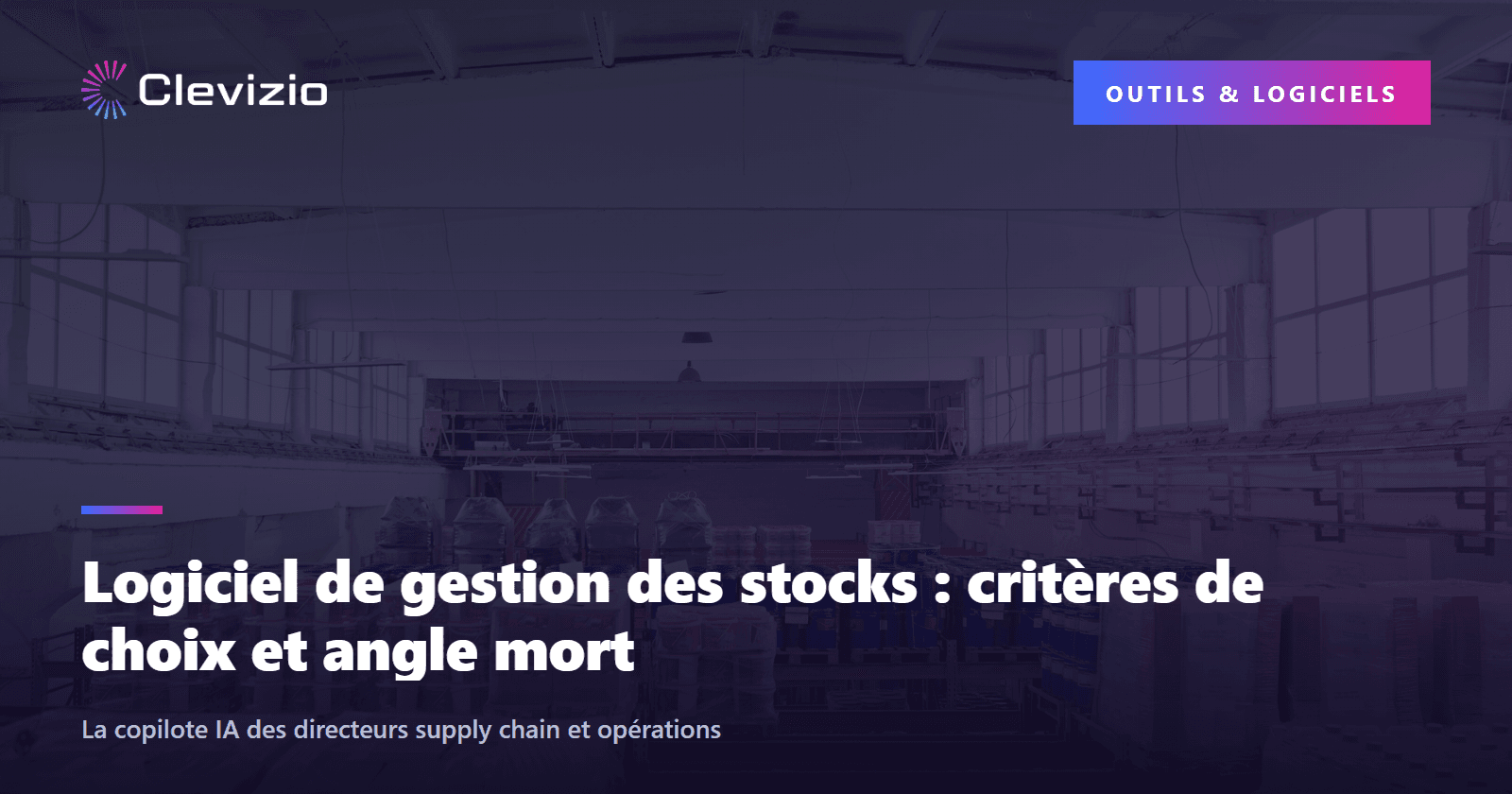 Logiciel de gestion des stocks : critères de choix et angle mort