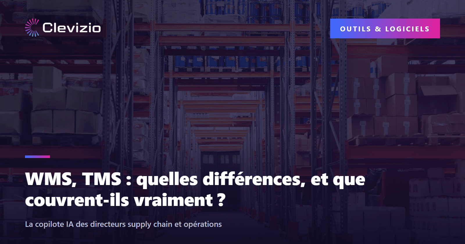 WMS, TMS : quelles différences, et que couvrent-ils vraiment ?